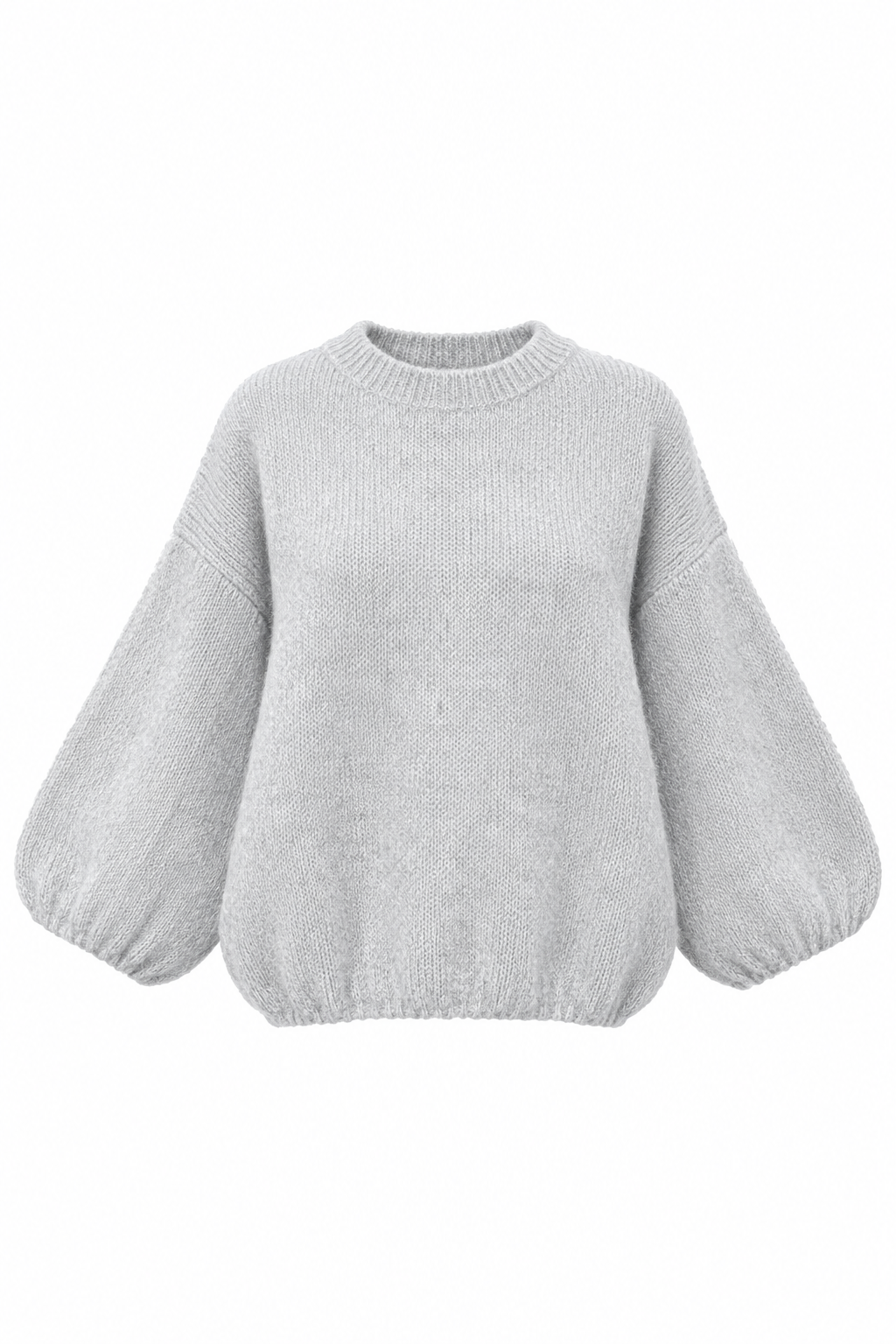 Sweter damski kid moher Clara szary