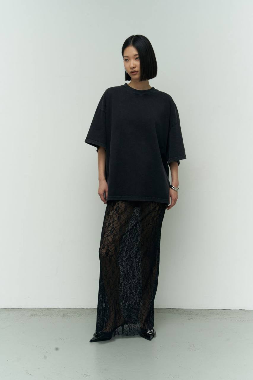 SPÓDNICA LACE BLACK