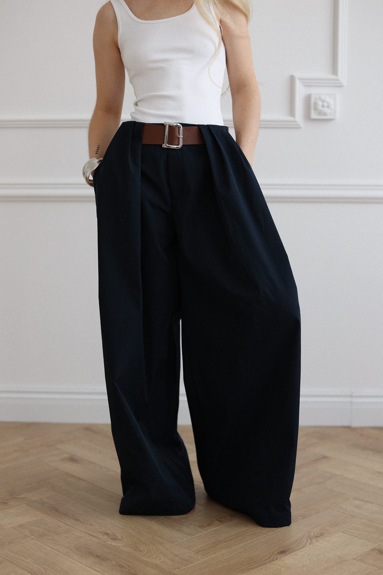 SPODNIE LIORA NAVY BLUE