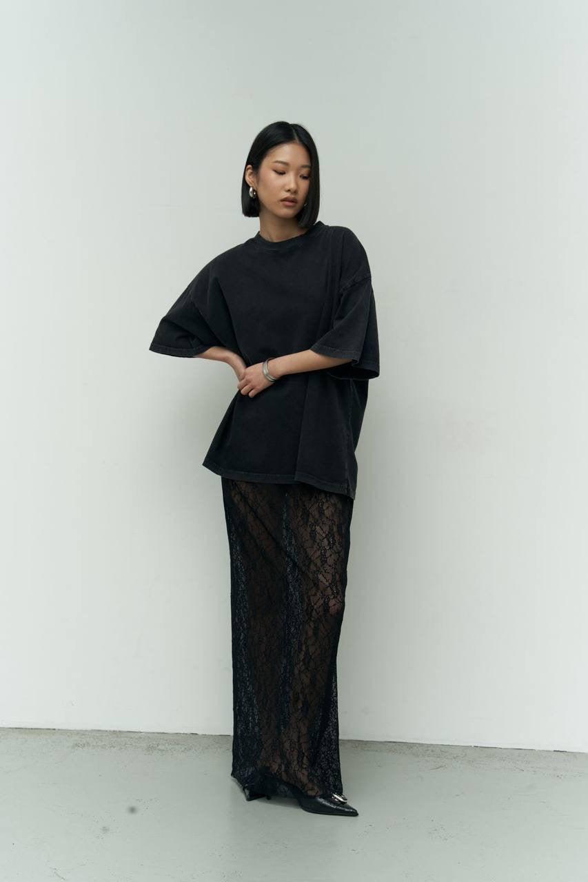 SPÓDNICA LACE BLACK