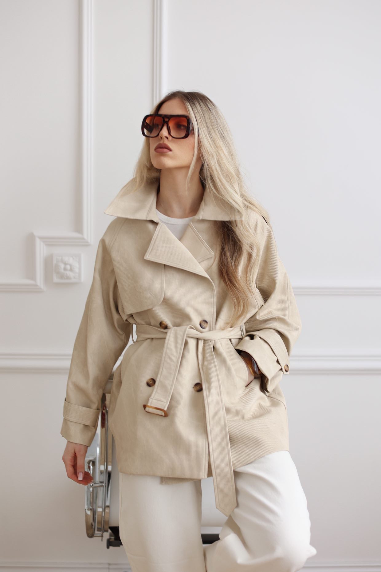 TRENCZ LINEAR BEIGE