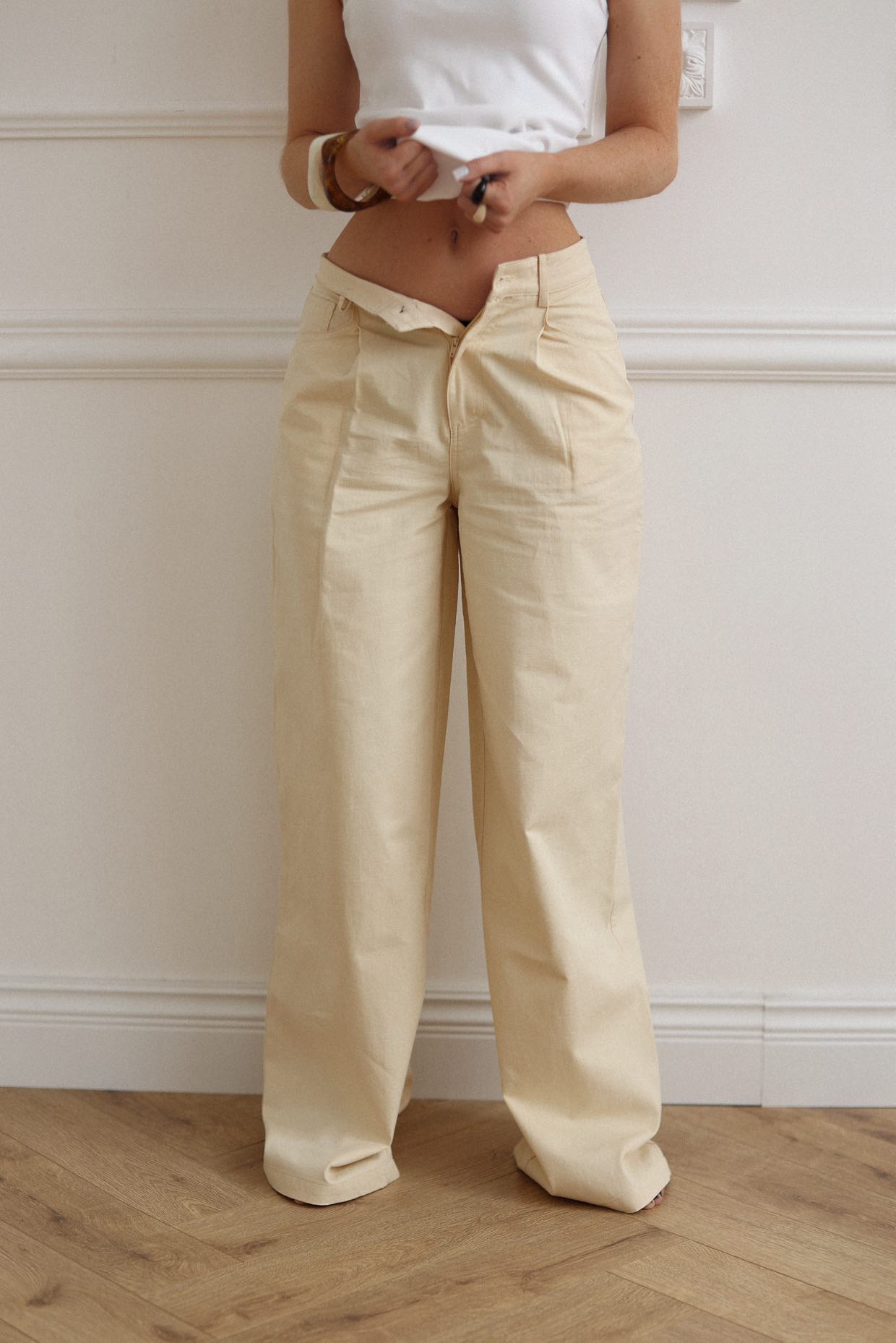 SPODNIE LENVIO BEIGE