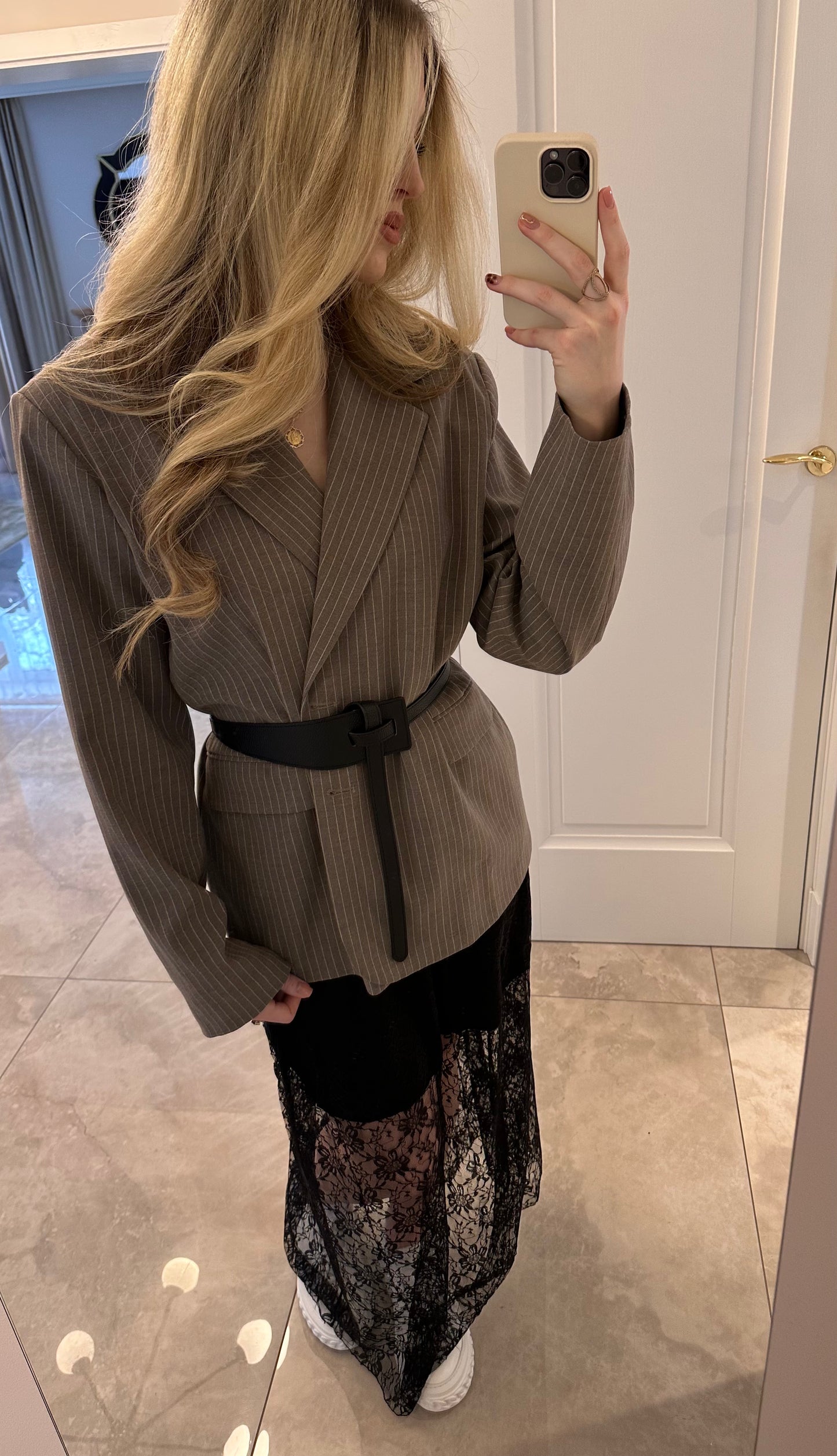 SPÓDNICA LACE BLACK