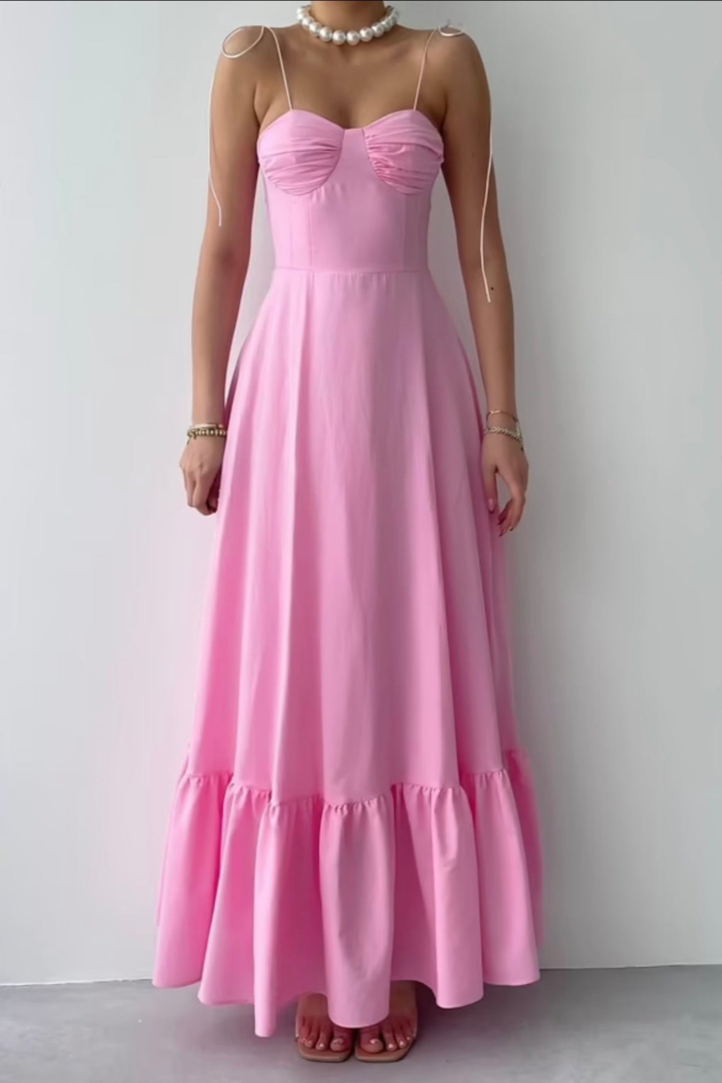 SUKIENKA ROSETTE DREAM PINK