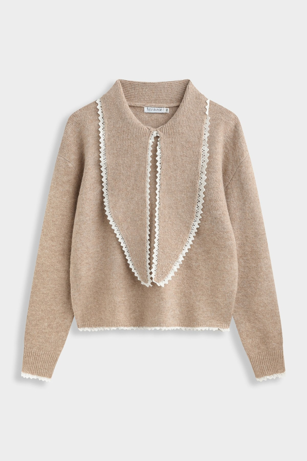 Sweter damski Collar taupe