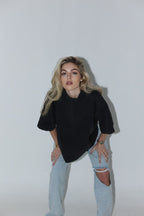 T-SHIRT NEED MONEY FOR PORSCHE SEQUIN BLACK