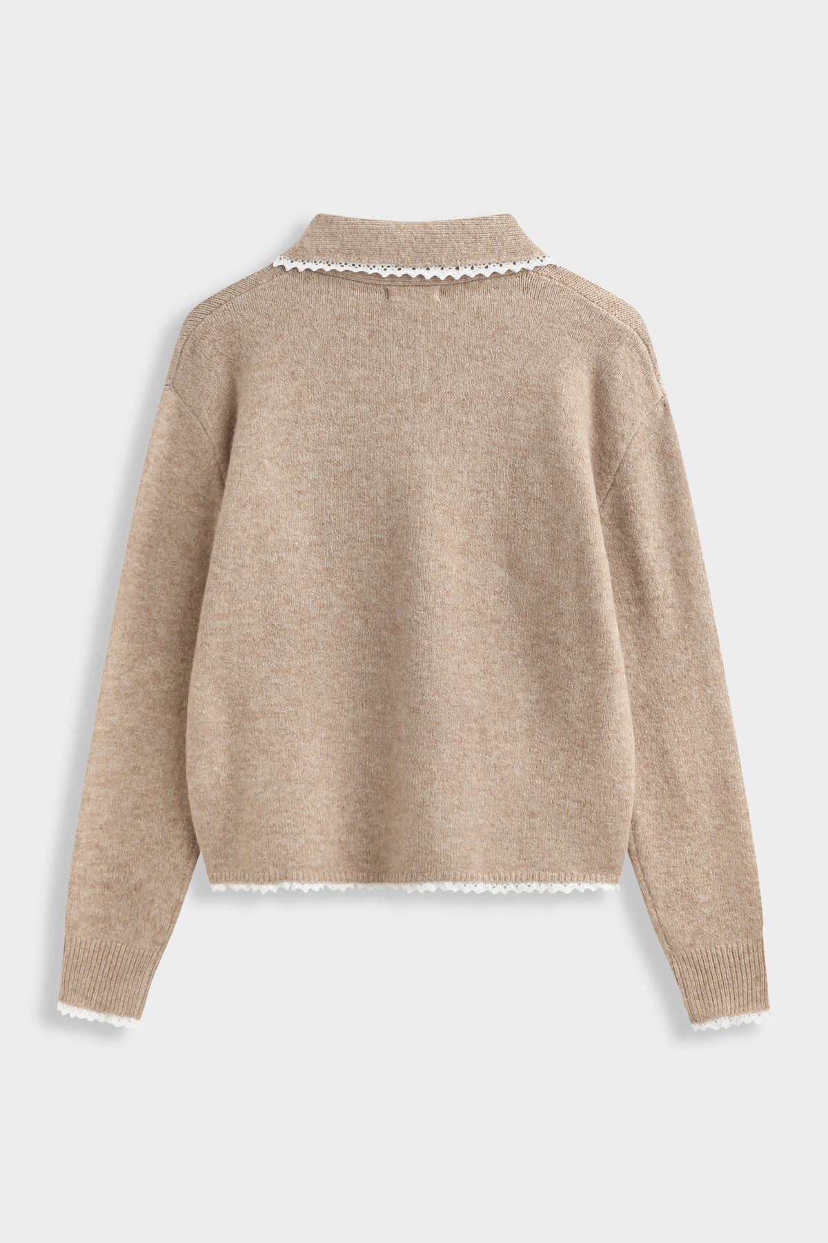 Sweter damski Collar taupe