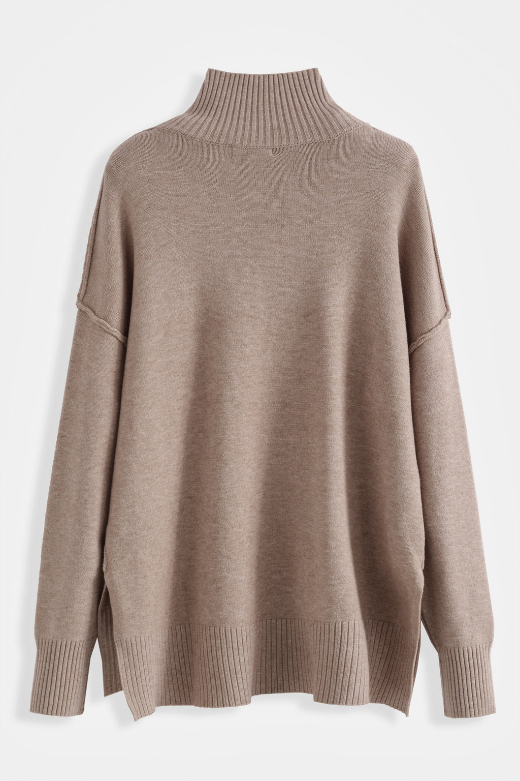 Komplet damski sweter ze spodniami Octavia beżowy