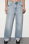 Jeansy damskie Lazy niebieskie
