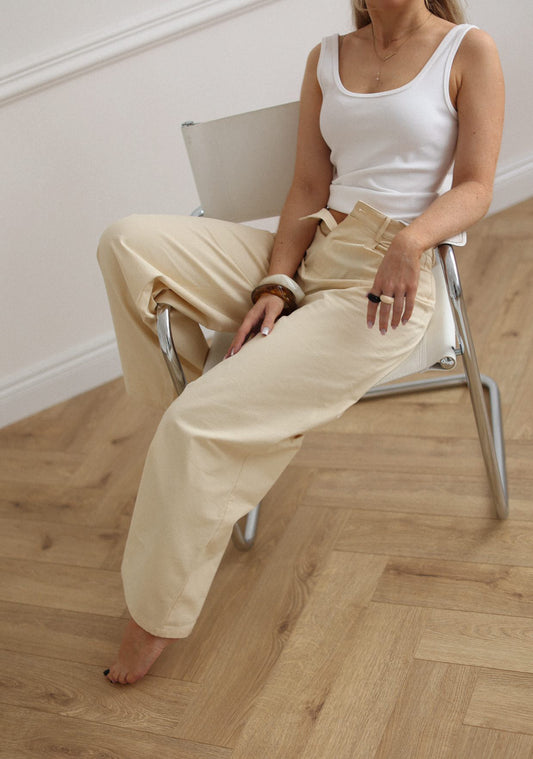 SPODNIE LENVIO BEIGE
