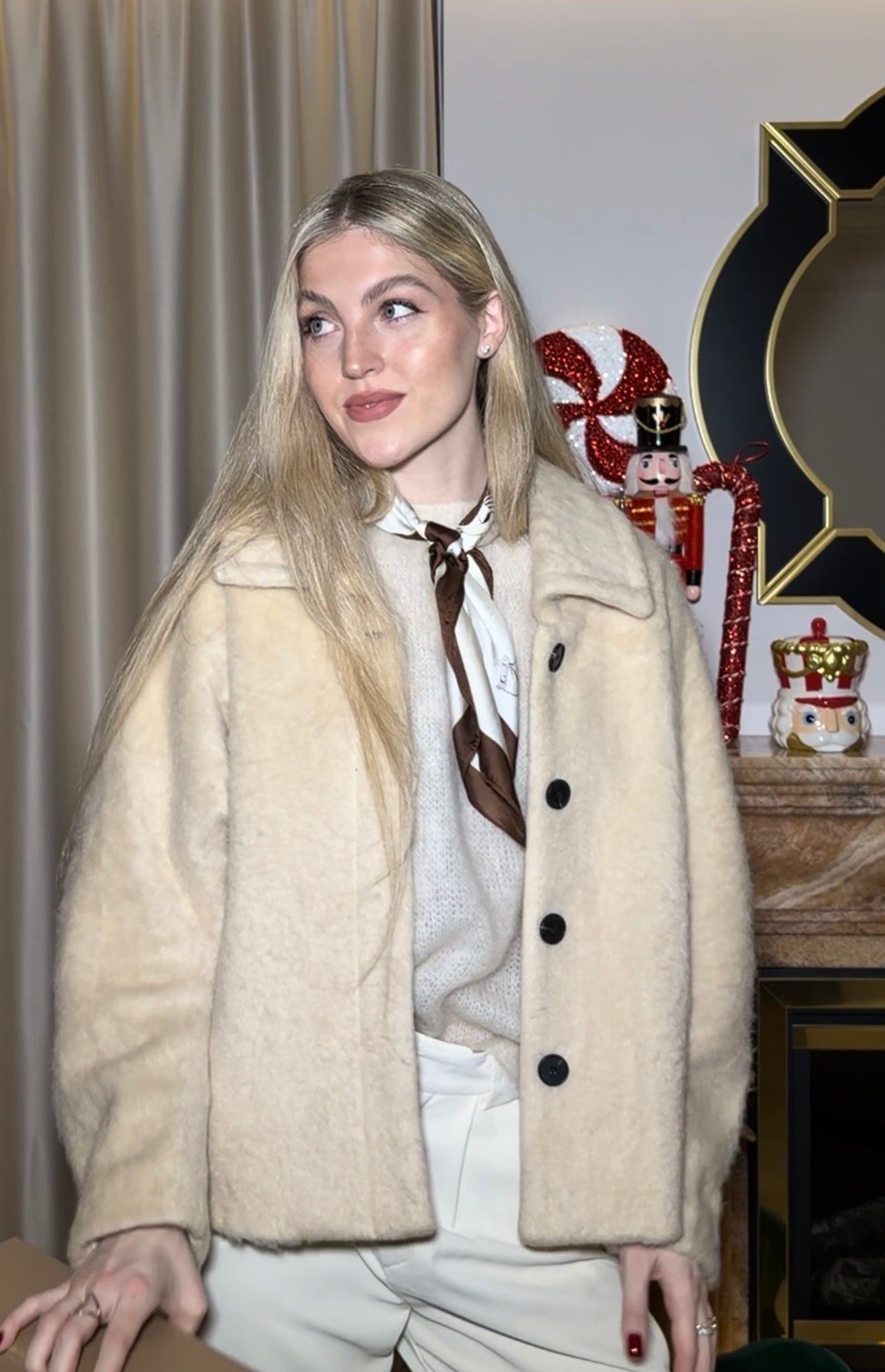 Płaszcz damski Vanilla beżowy