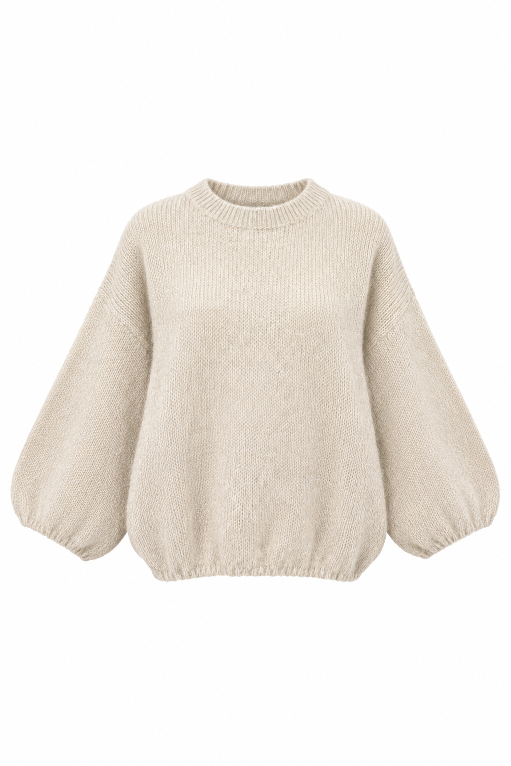 Sweter damski kid moher Clara beżowy