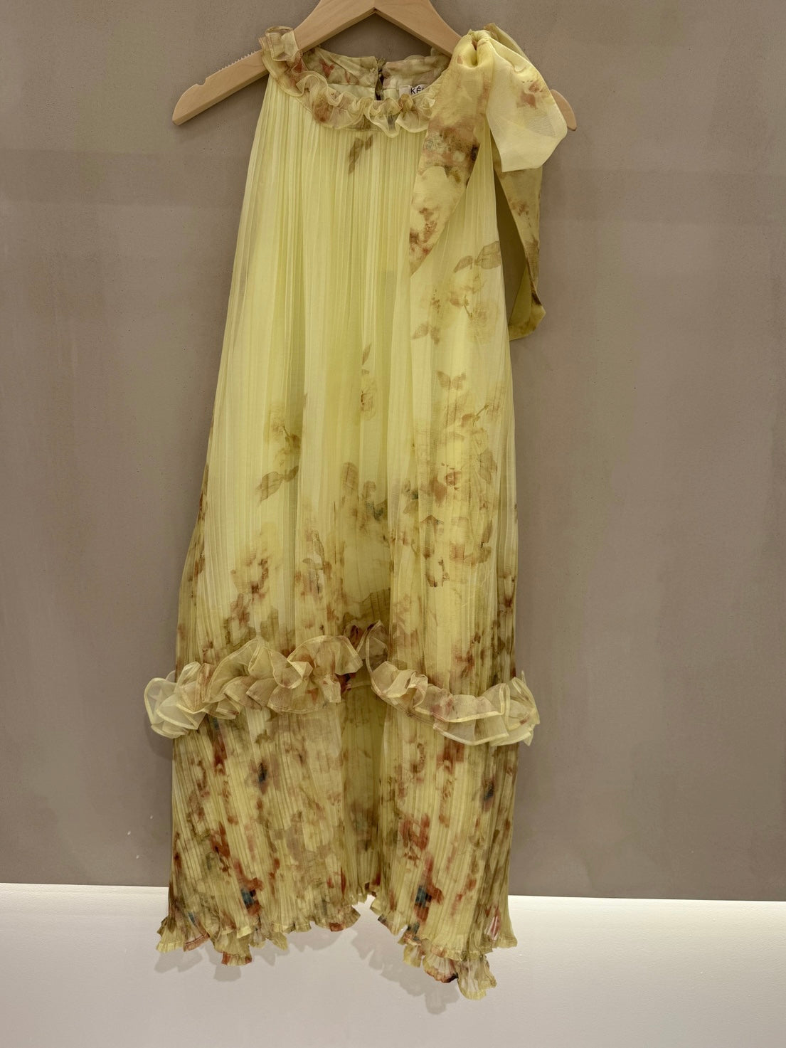 Sukienka damska Floral żółta