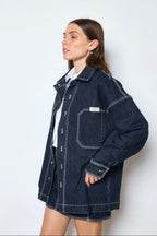 Komplet dwuczęściowy damski jeansowy Denim