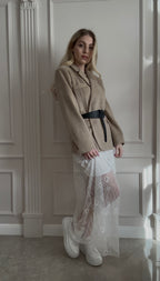 Spódnica damska koronkowa Lace biała